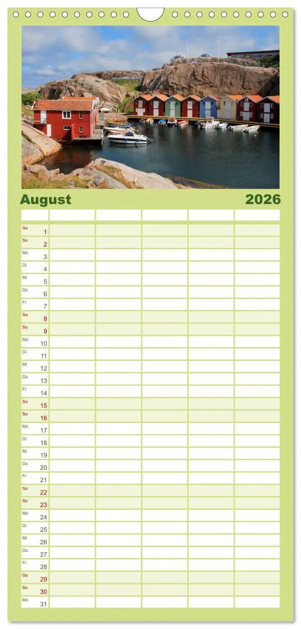 Bild: 9783516520026 | Familienplaner 2026 - SKANDINAVIEN mit 5 Spalten (Wandkalender, 21...