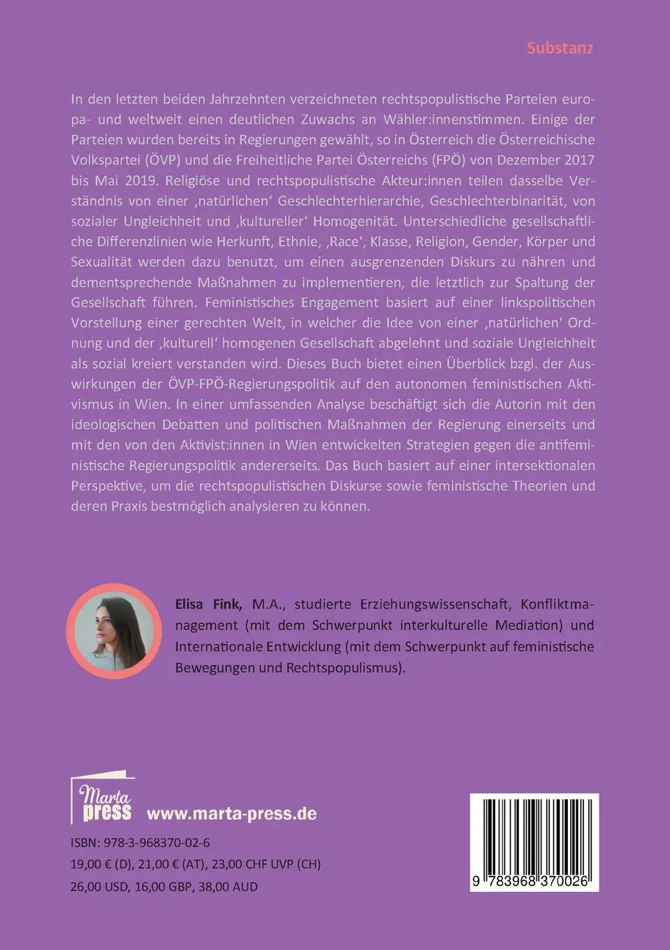Rückseite: 9783968370026 | Gemeinsam gegen Rechts | Elisa Fink | Taschenbuch | Paperback | 177 S.