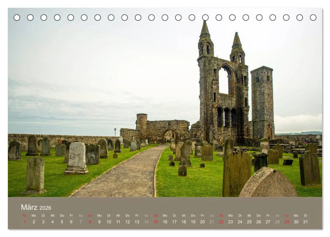 Bild: 9783516130126 | Historisches Schottland (Tischkalender 2026 DIN A5 quer), CALVENDO...