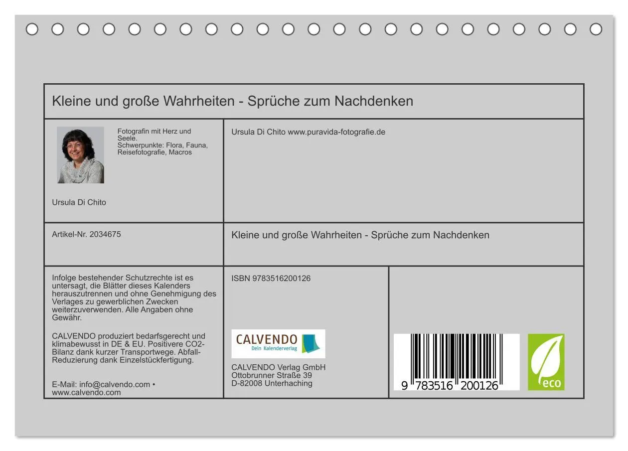 Bild: 9783516200126 | Kleine und große Wahrheiten - Sprüche zum Nachdenken (Tischkalender...