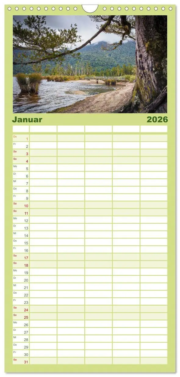 Bild: 9783516510126 | Familienplaner 2026 - Traumhafte Wege - Unterwegs auf Neuseelands...