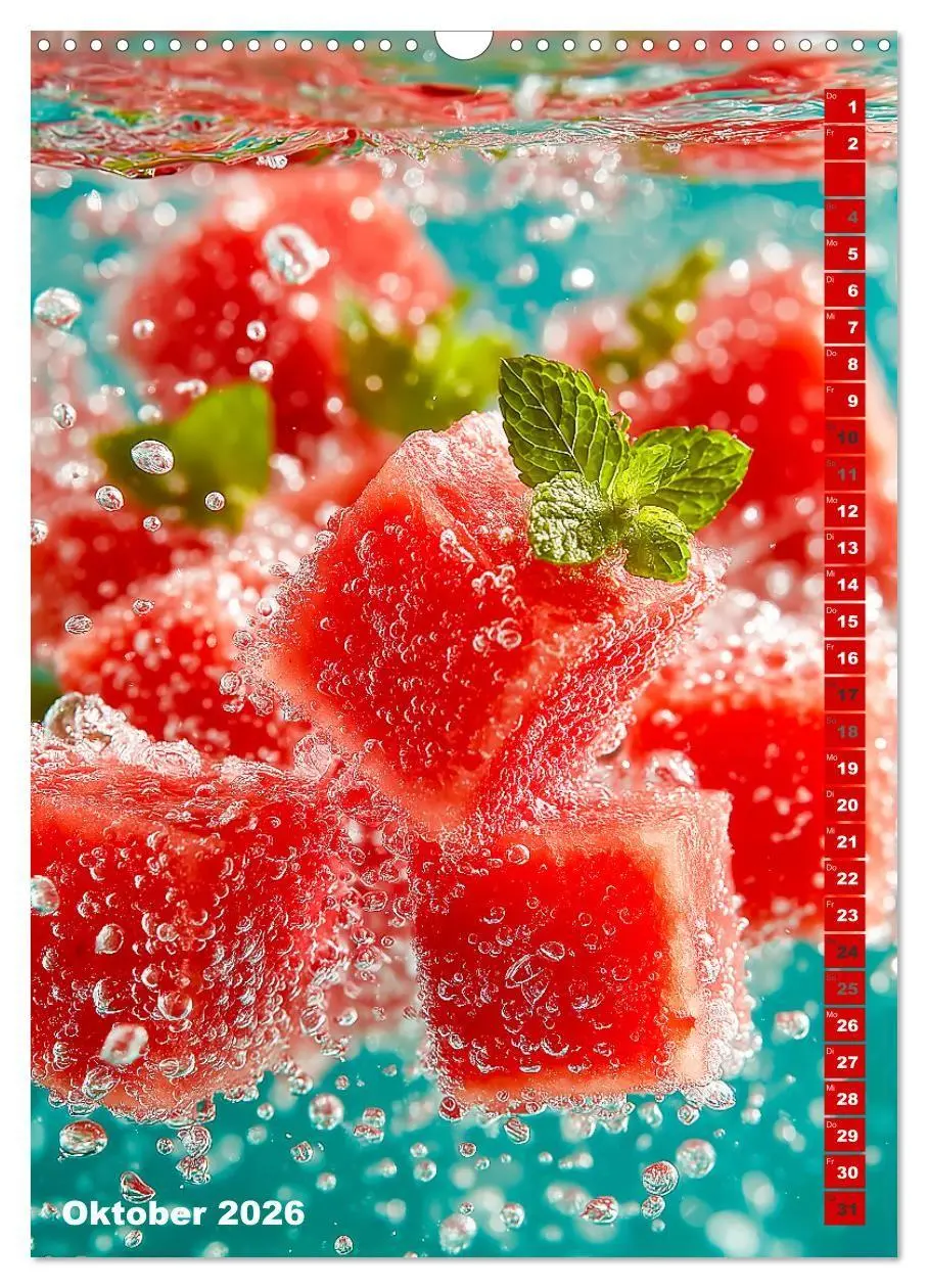 Bild: 9783516670226 | Fruchtige Erfrischung - Küchenkalender mit bunten Früchten im...