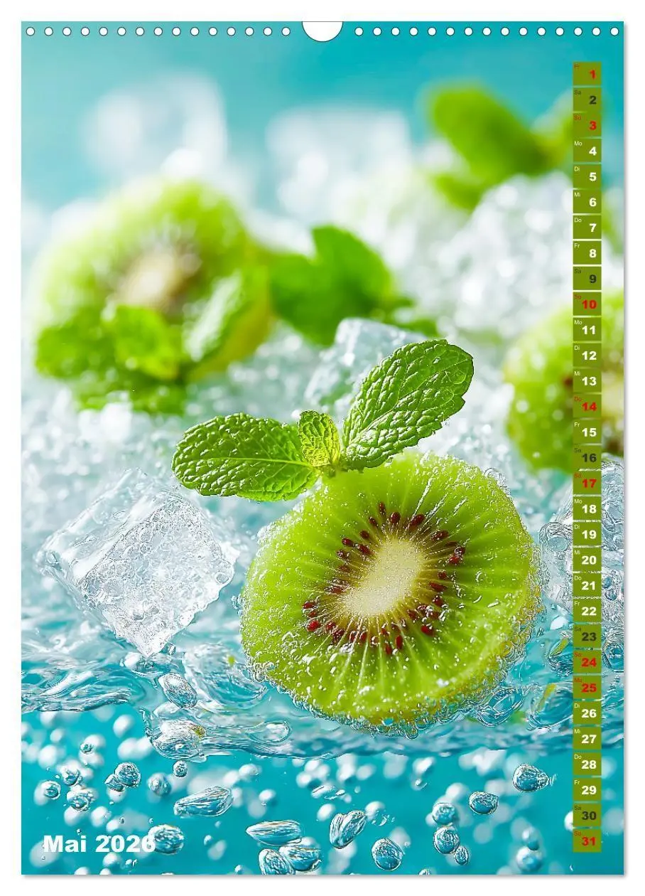 Bild: 9783516670226 | Fruchtige Erfrischung - Küchenkalender mit bunten Früchten im...