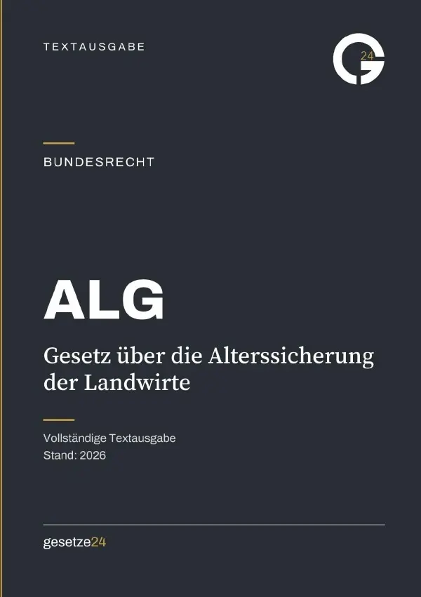 Cover: 9783565560226 | ALG - Gesetz über die Alterssicherung der Landwirte | Deutschland