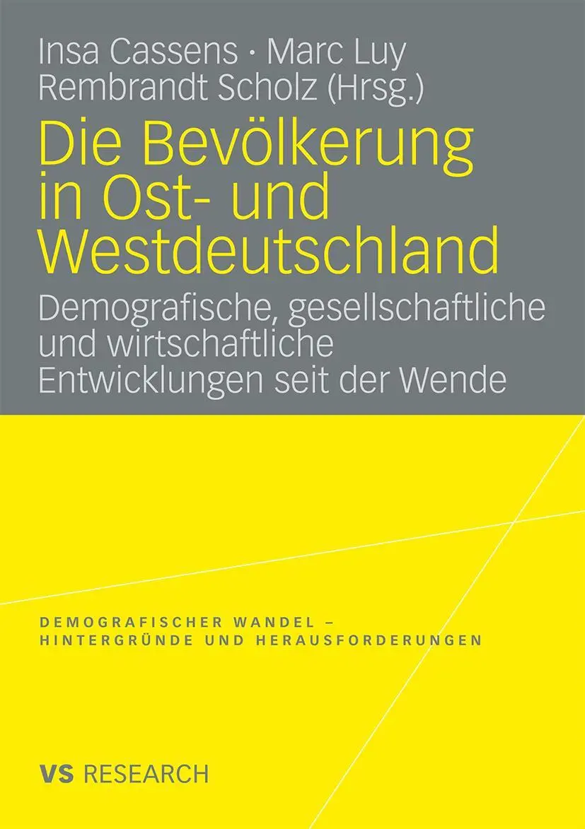 Cover: 9783835070226 | Die Bevölkerung in Ost- und Westdeutschland | Insa Cassens (u. a.)