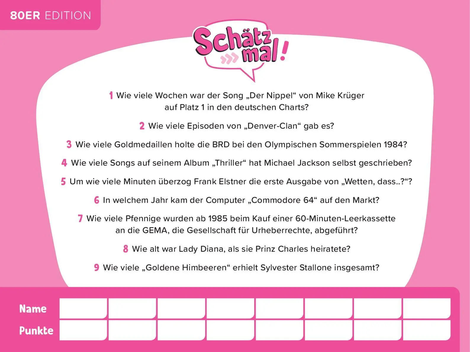 Bild: 9783989760226 | Schätz mal! 80er Edition | Taschenbuch | 96 S. | Deutsch | 2024