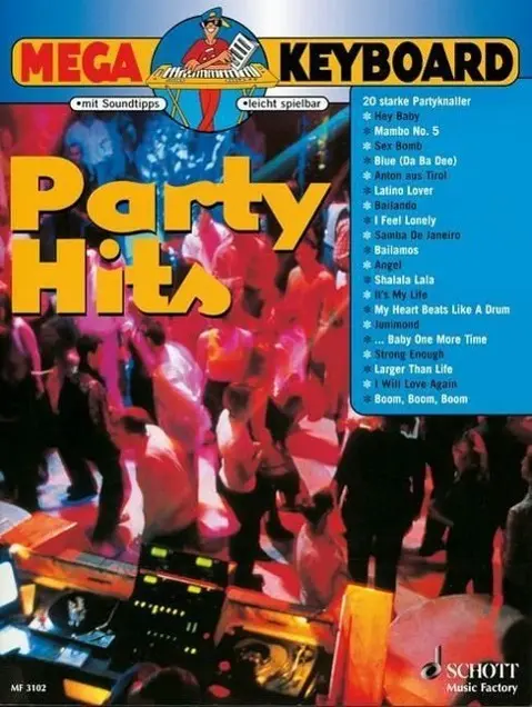 Cover: 9790001130226 | Party Hits | Keyboard., Mega Keyboard - Music Factory | Buch | 56 S.