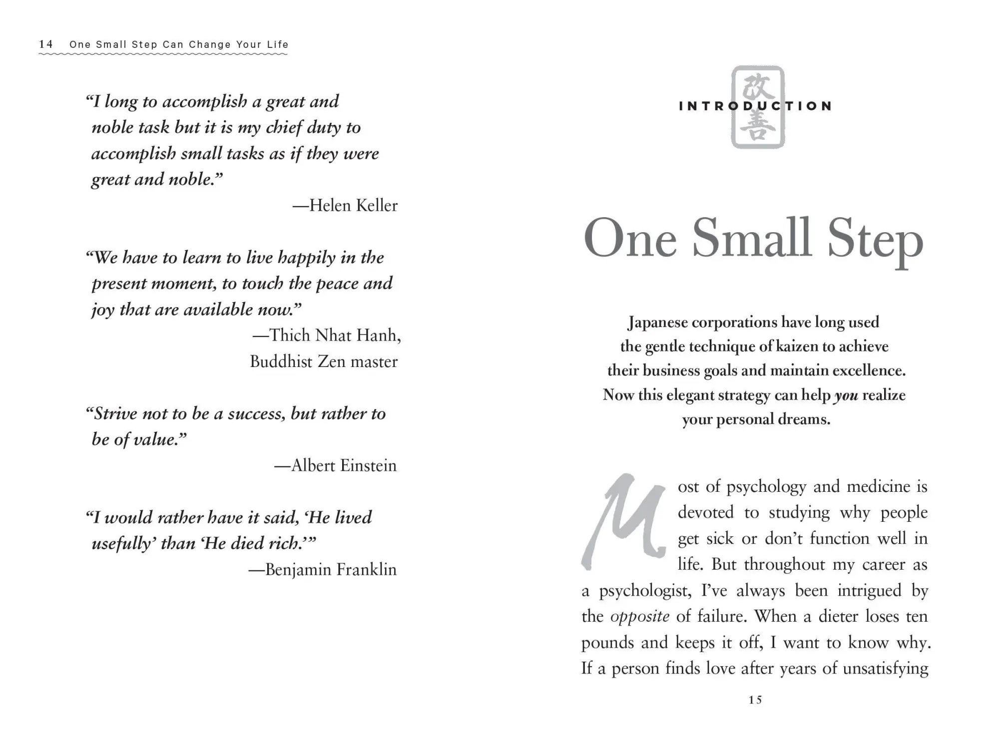 Bild: 9780761180326 | One Small Step Can Change Your Life | Robert Maurer | Taschenbuch