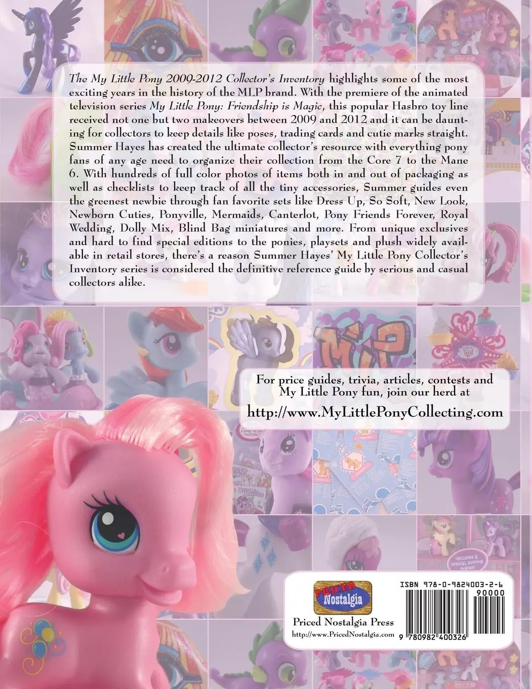 Rückseite: 9780982400326 | The My Little Pony 2009-2012 Collector's Inventory | Summer Hayes