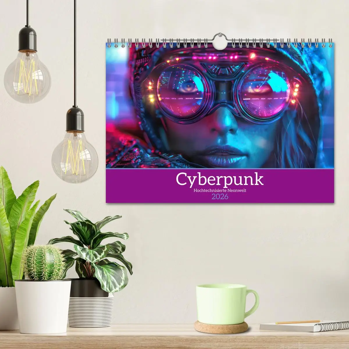 Bild: 9783457330326 | Cyberpunk - Hochtechnisierte Neonwelt (Wandkalender 2026 DIN A4...