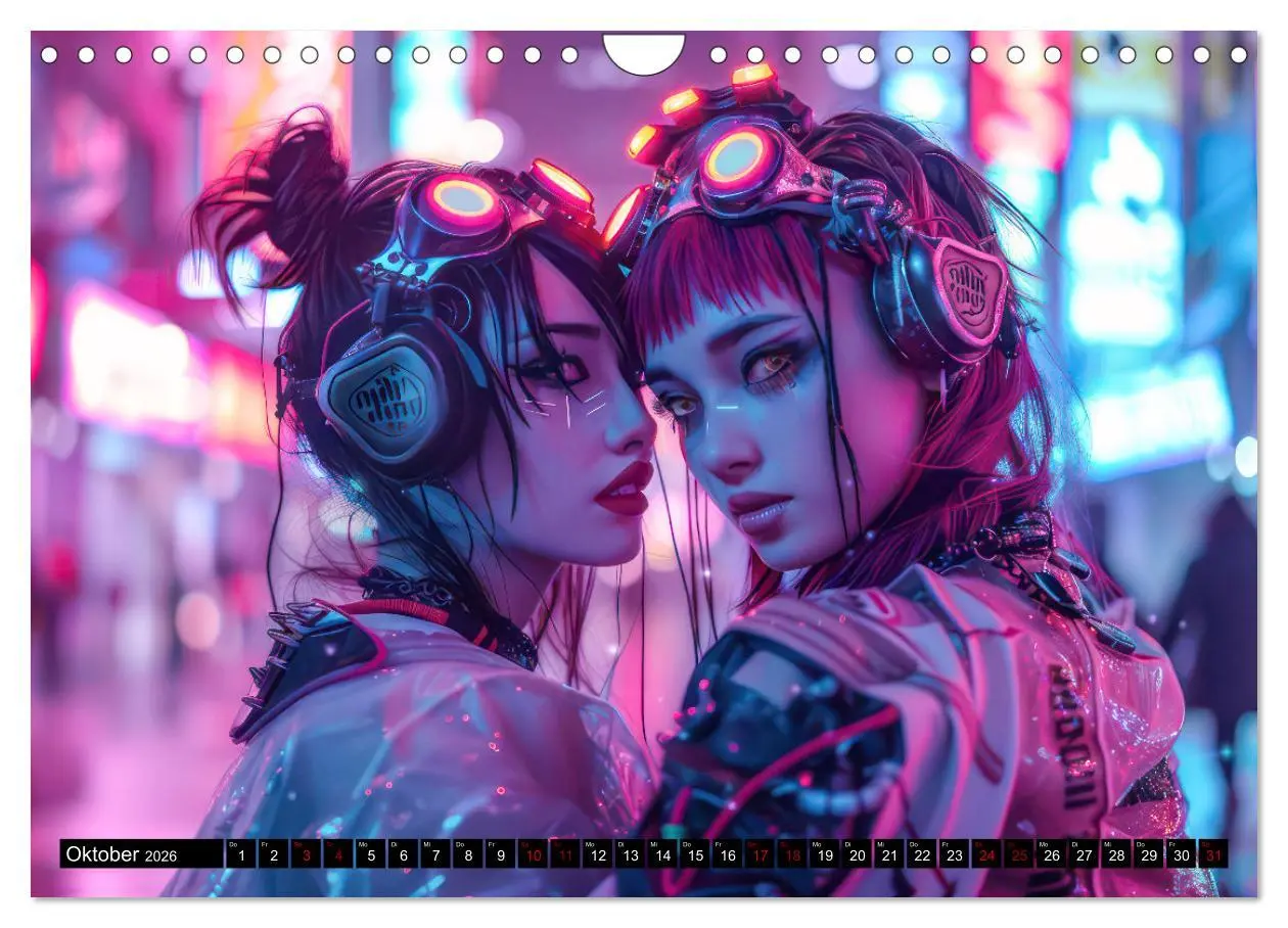 Bild: 9783457330326 | Cyberpunk - Hochtechnisierte Neonwelt (Wandkalender 2026 DIN A4...