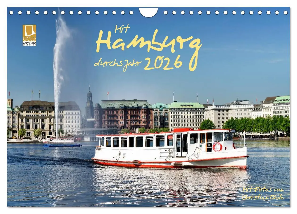 Cover: 9783516040326 | Mit Hamburg durchs Jahr 2026 (Wandkalender 2026 DIN A4 quer),...