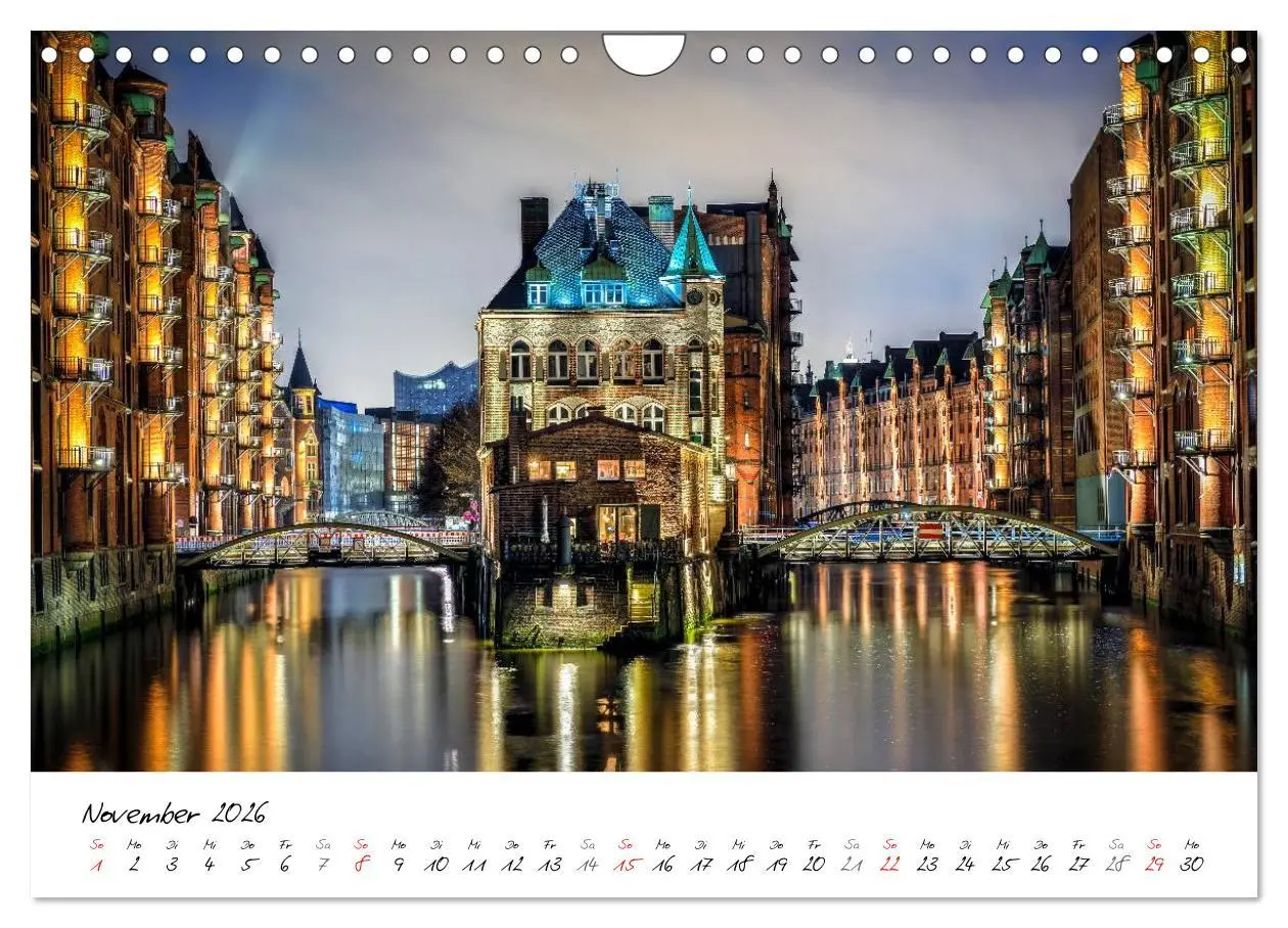 Bild: 9783516040326 | Mit Hamburg durchs Jahr 2026 (Wandkalender 2026 DIN A4 quer),...