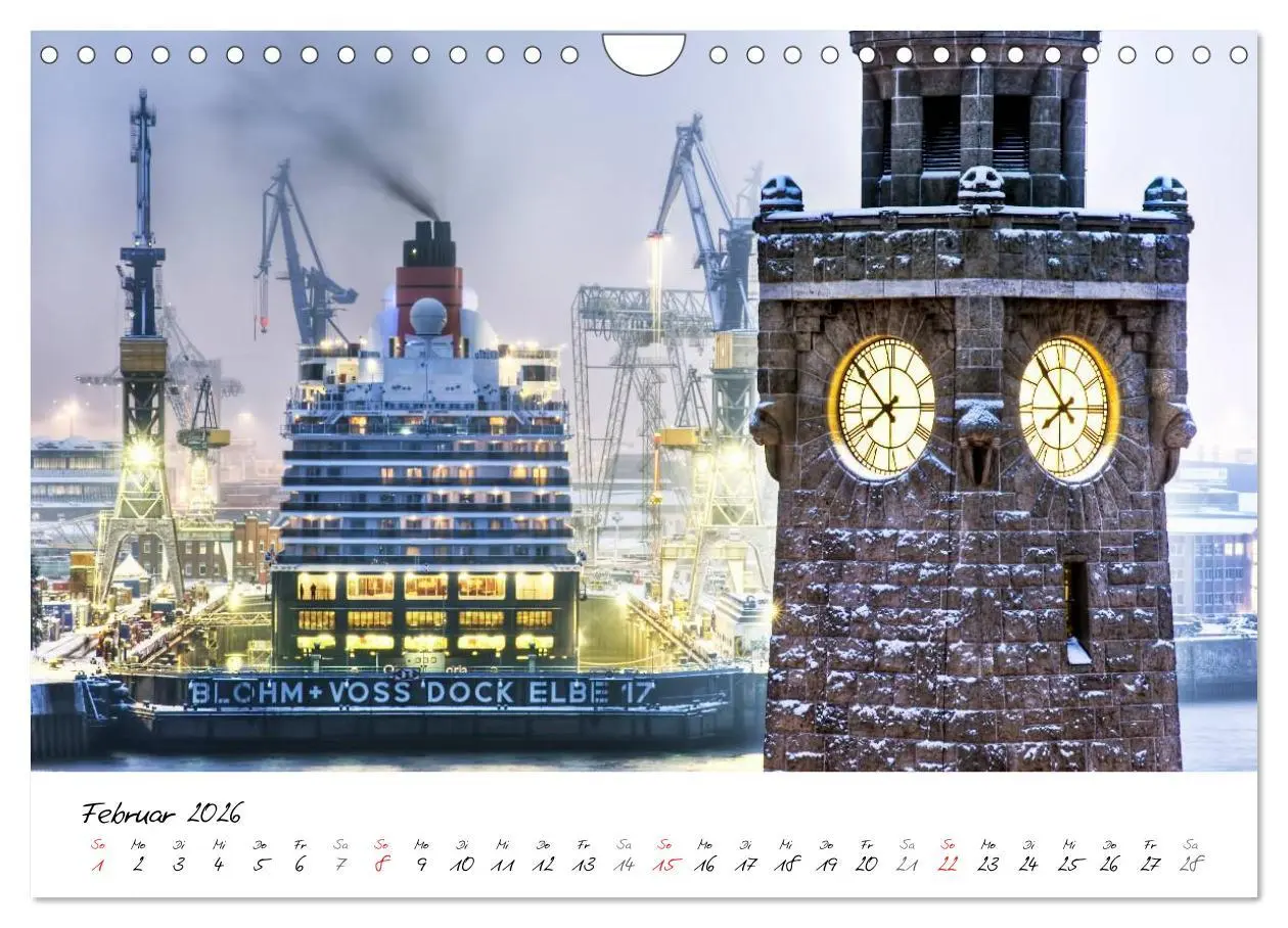 Bild: 9783516040326 | Mit Hamburg durchs Jahr 2026 (Wandkalender 2026 DIN A4 quer),...