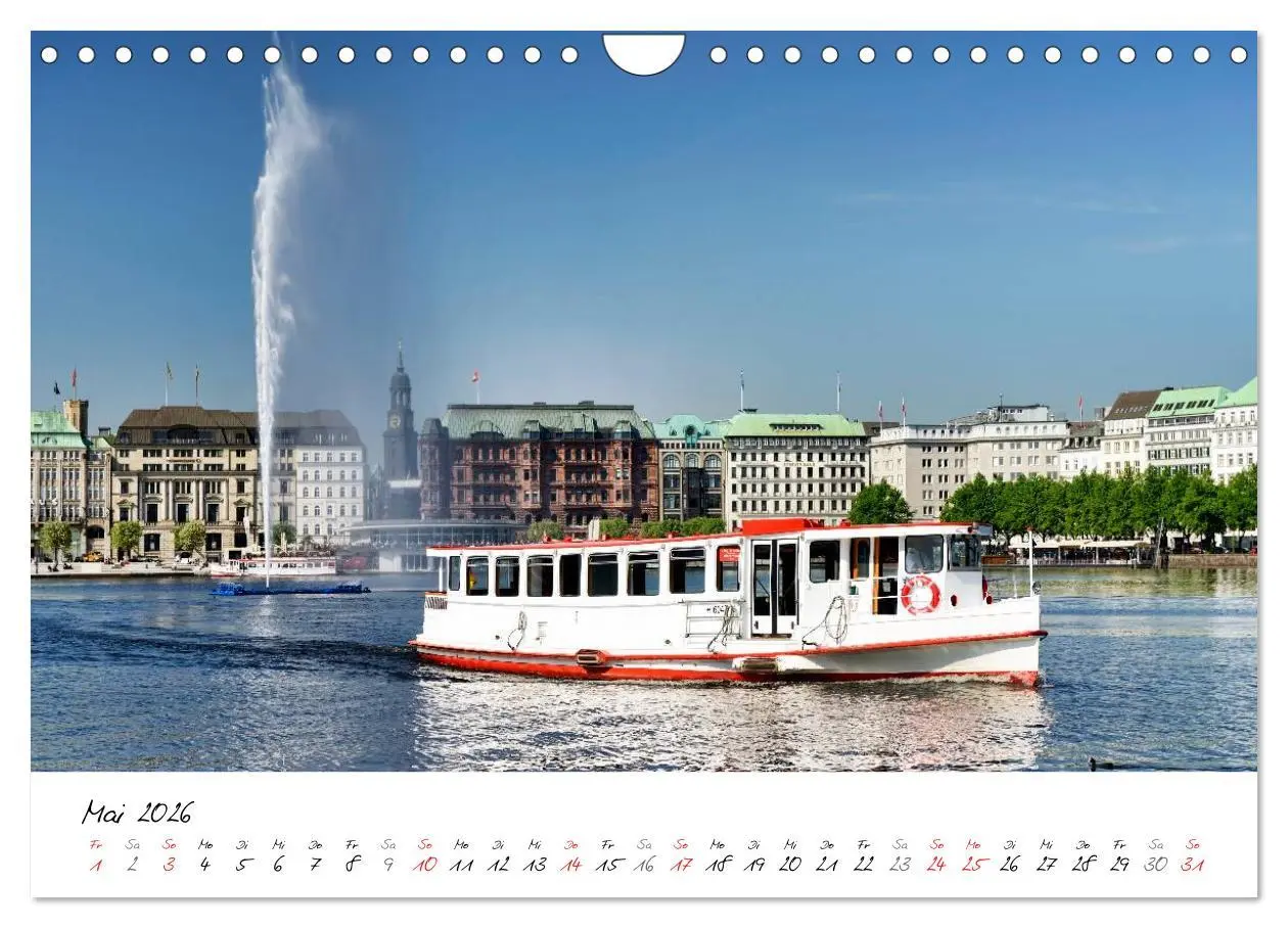 Bild: 9783516040326 | Mit Hamburg durchs Jahr 2026 (Wandkalender 2026 DIN A4 quer),...