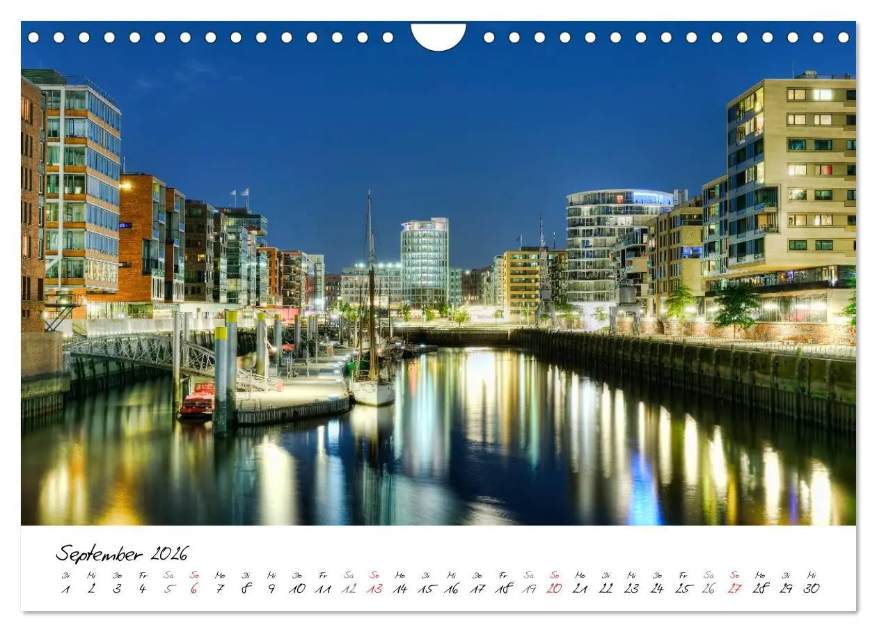 Bild: 9783516040326 | Mit Hamburg durchs Jahr 2026 (Wandkalender 2026 DIN A4 quer),...