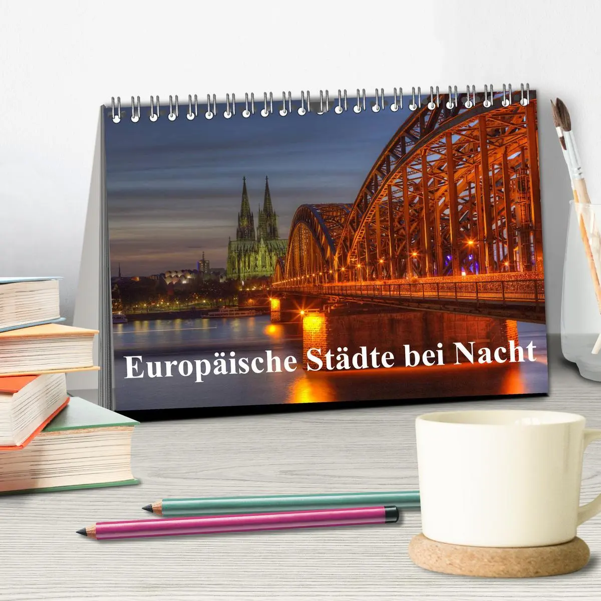 Bild: 9783516110326 | Europäische Städte bei Nacht (Tischkalender 2026 DIN A5 quer),...