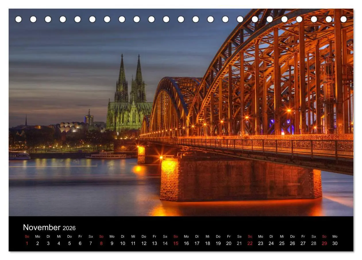 Bild: 9783516110326 | Europäische Städte bei Nacht (Tischkalender 2026 DIN A5 quer),...