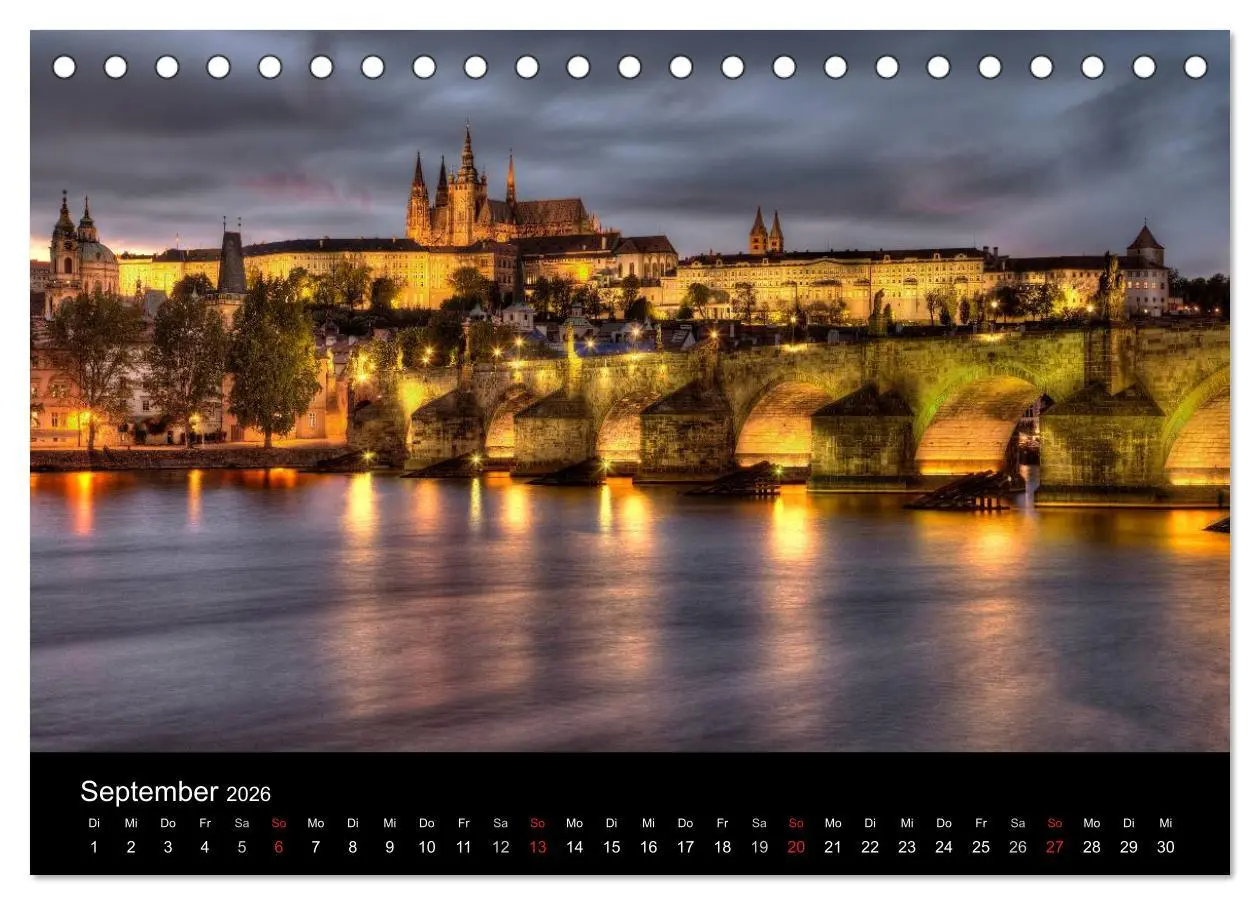 Bild: 9783516110326 | Europäische Städte bei Nacht (Tischkalender 2026 DIN A5 quer),...