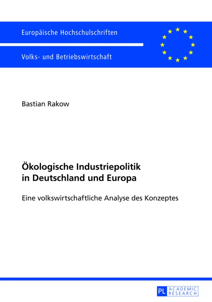 Cover: 9783631640326 | Ökologische Industriepolitik in Deutschland und Europa | Bastian Rakow