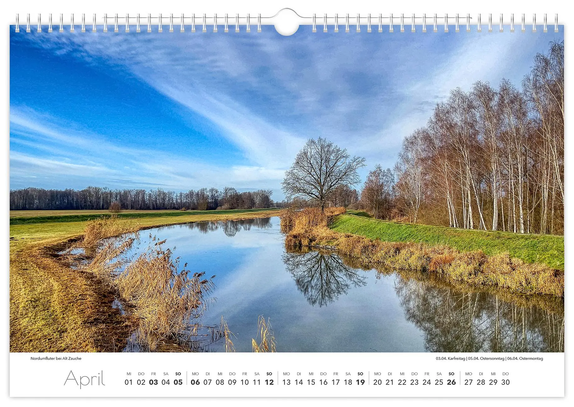 Bild: 9783910680326 | Kalender Spreewald 2026 | Peter Becker 45 x 30 cm weißes Kalendarium