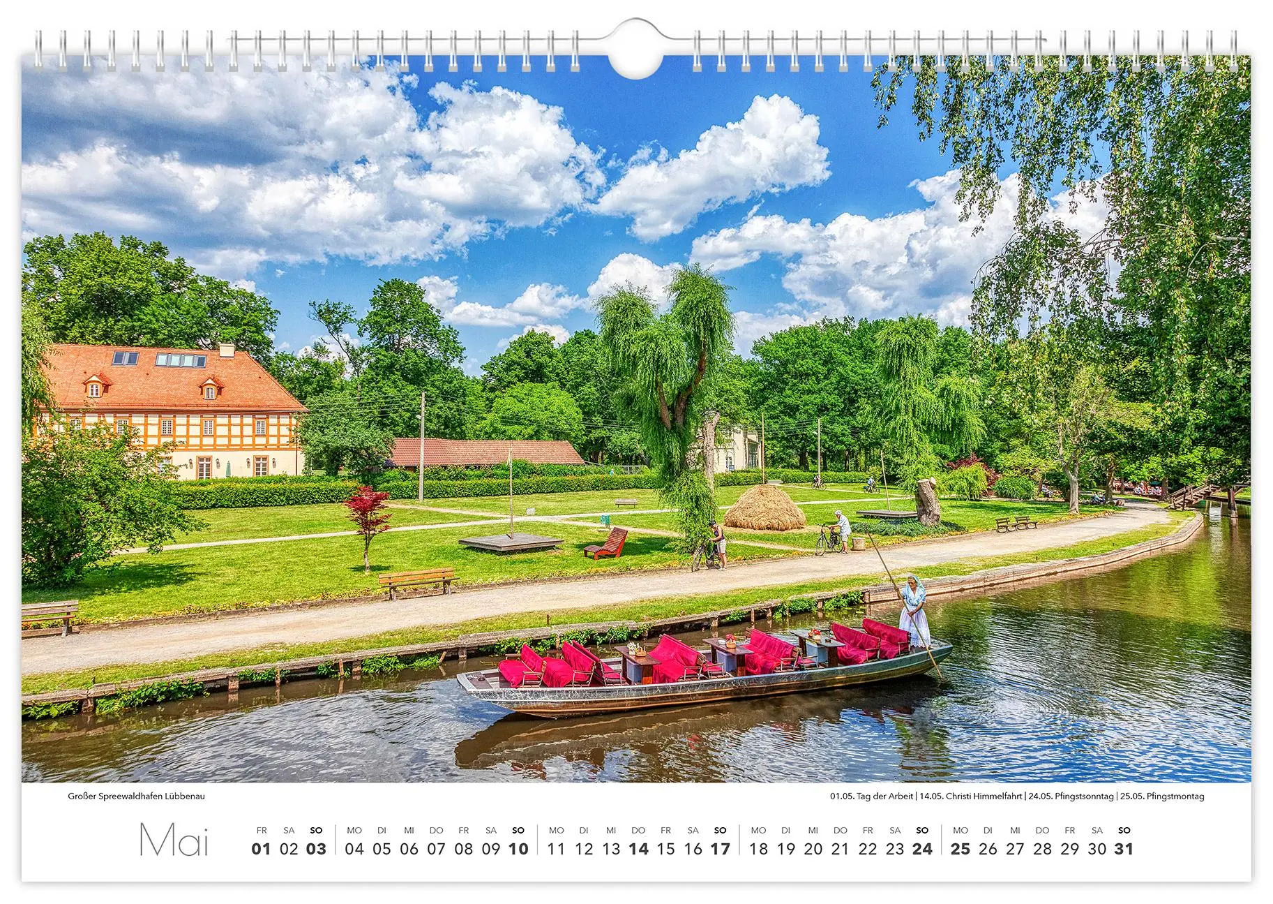 Bild: 9783910680326 | Kalender Spreewald 2026 | Peter Becker 45 x 30 cm weißes Kalendarium