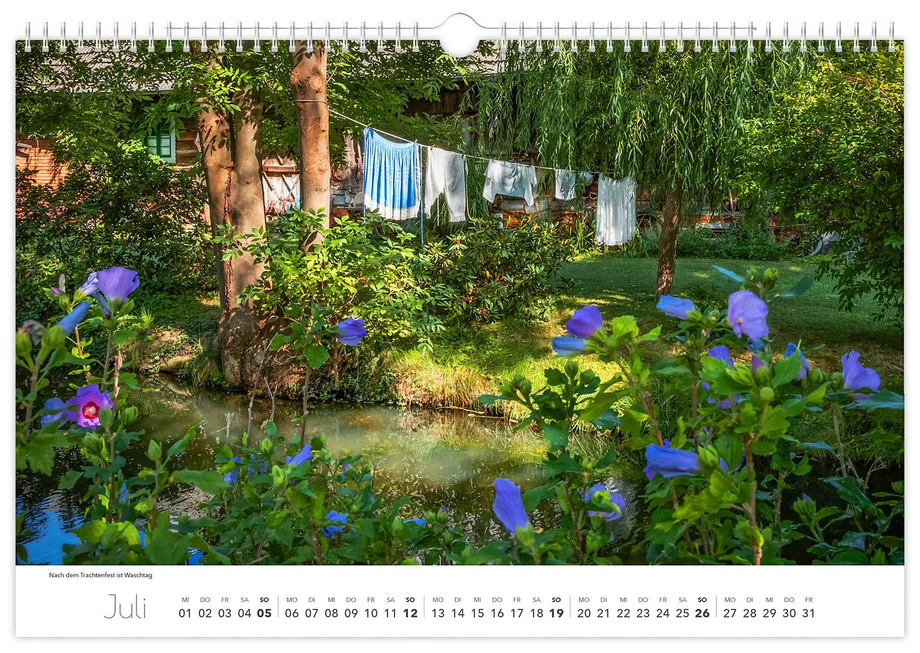 Bild: 9783910680326 | Kalender Spreewald 2026 | Peter Becker 45 x 30 cm weißes Kalendarium