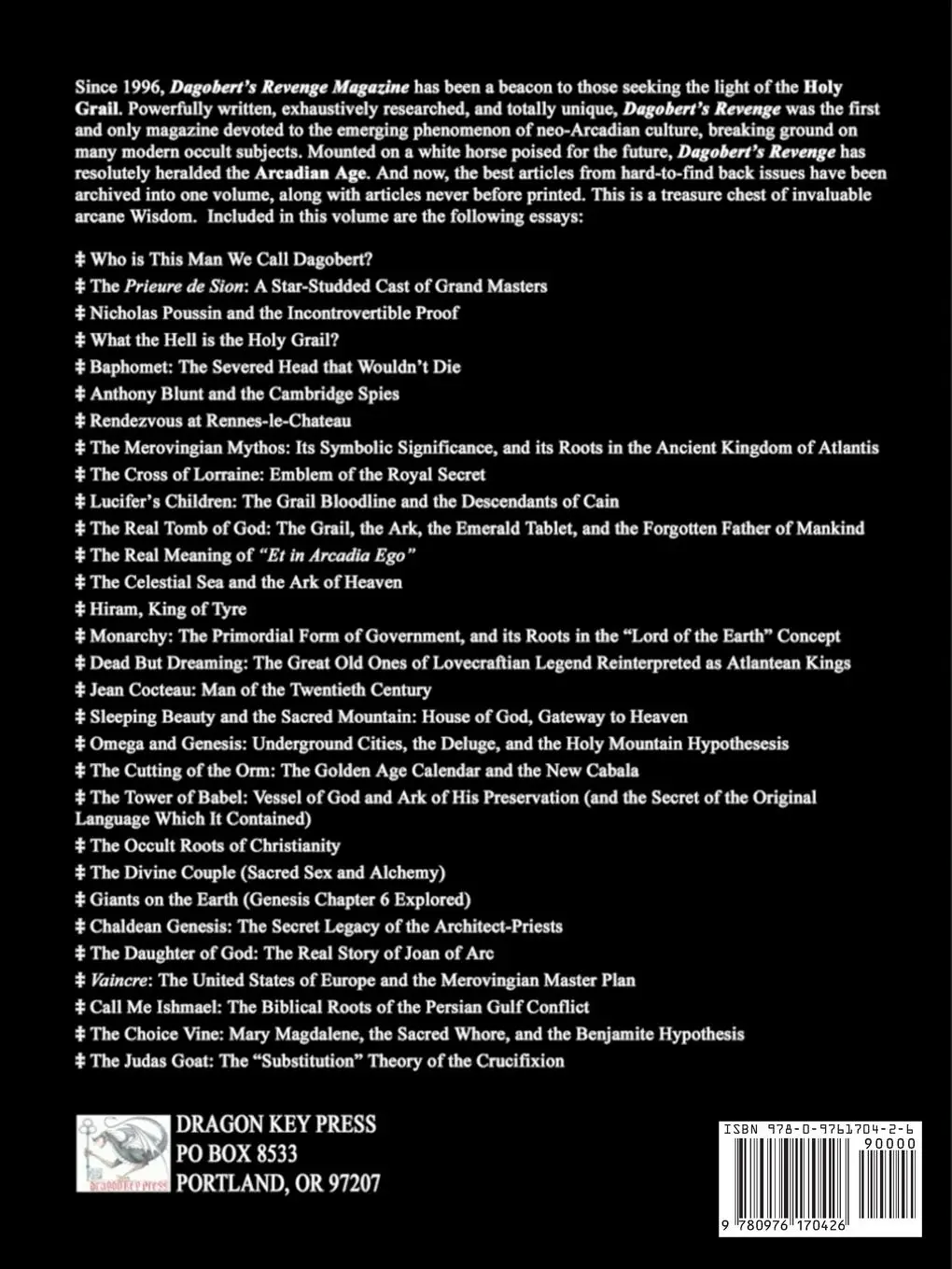 Rückseite: 9780976170426 | The Arcadian Mystique | The Best of Dagobert's Revenge Magazine | Buch