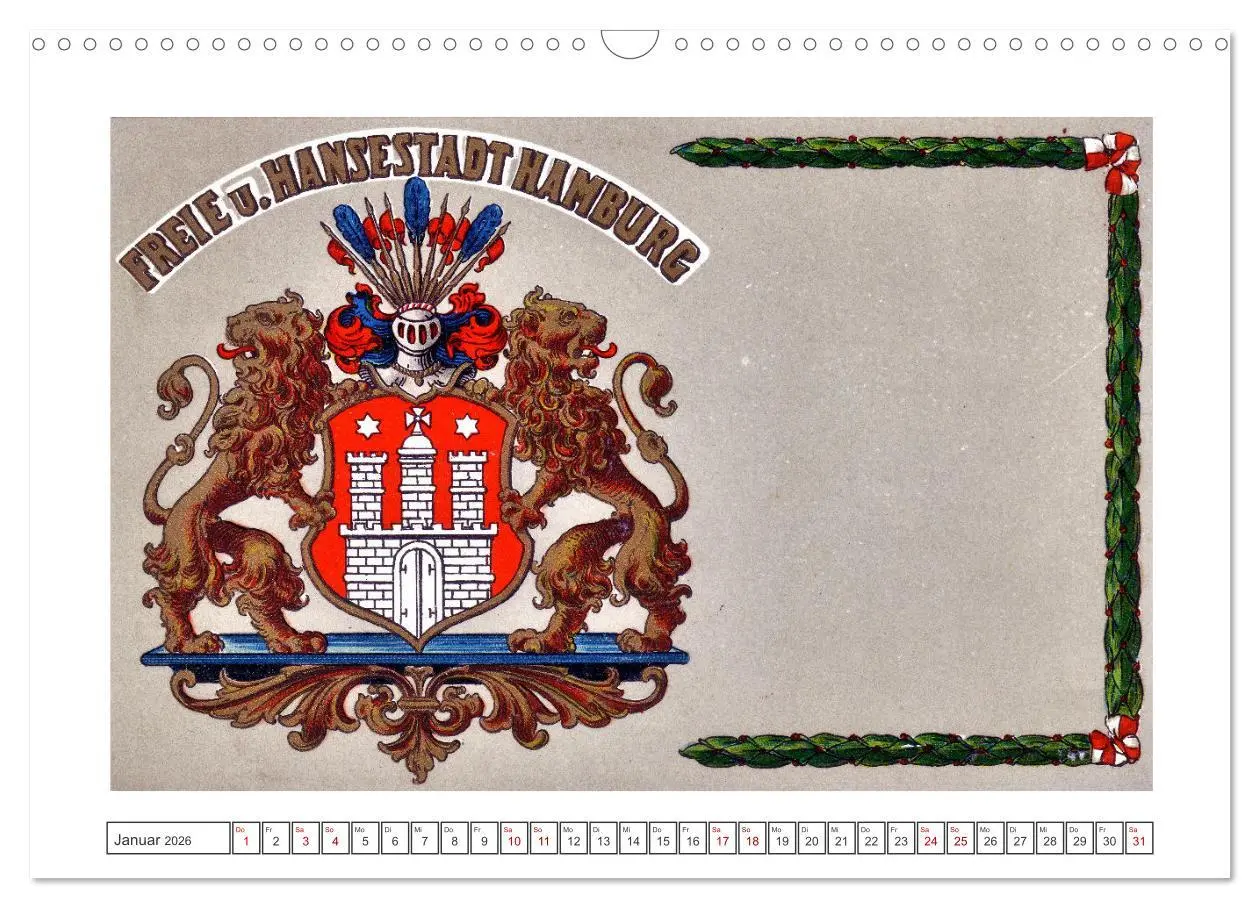 Bild: 9783457560426 | Gruss aus Hamburg (Wandkalender 2026 DIN A3 quer), CALVENDO...