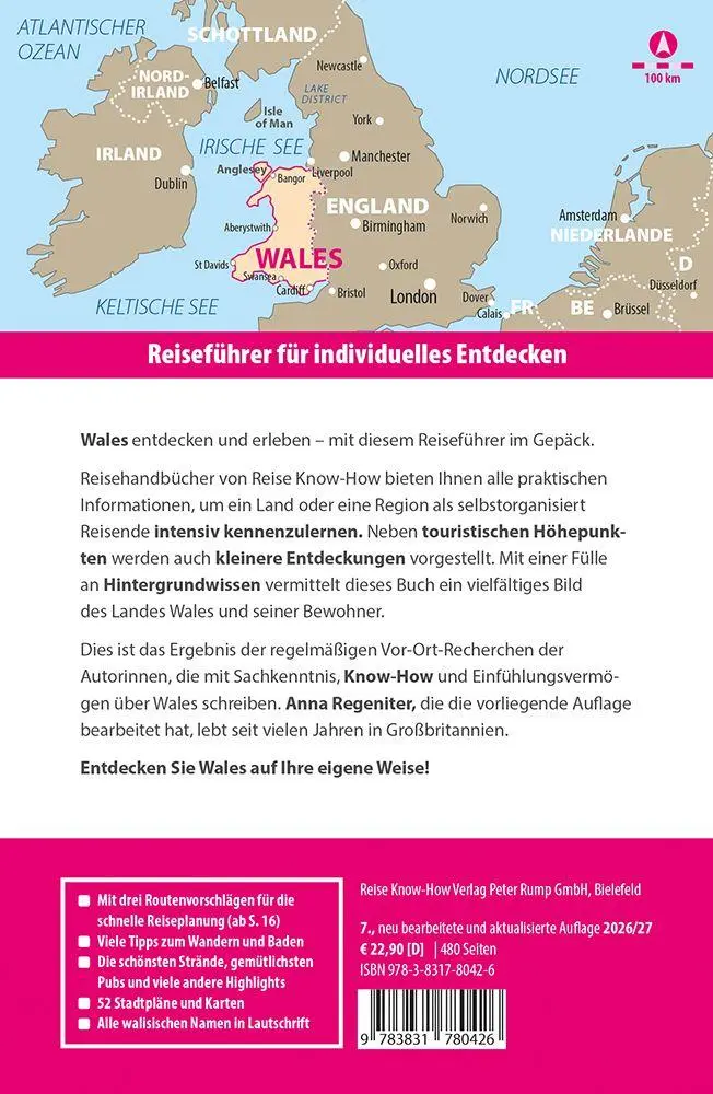 Bild: 9783831780426 | Reise Know-How Reiseführer Wales | Anna Regeniter (u. a.) | Buch