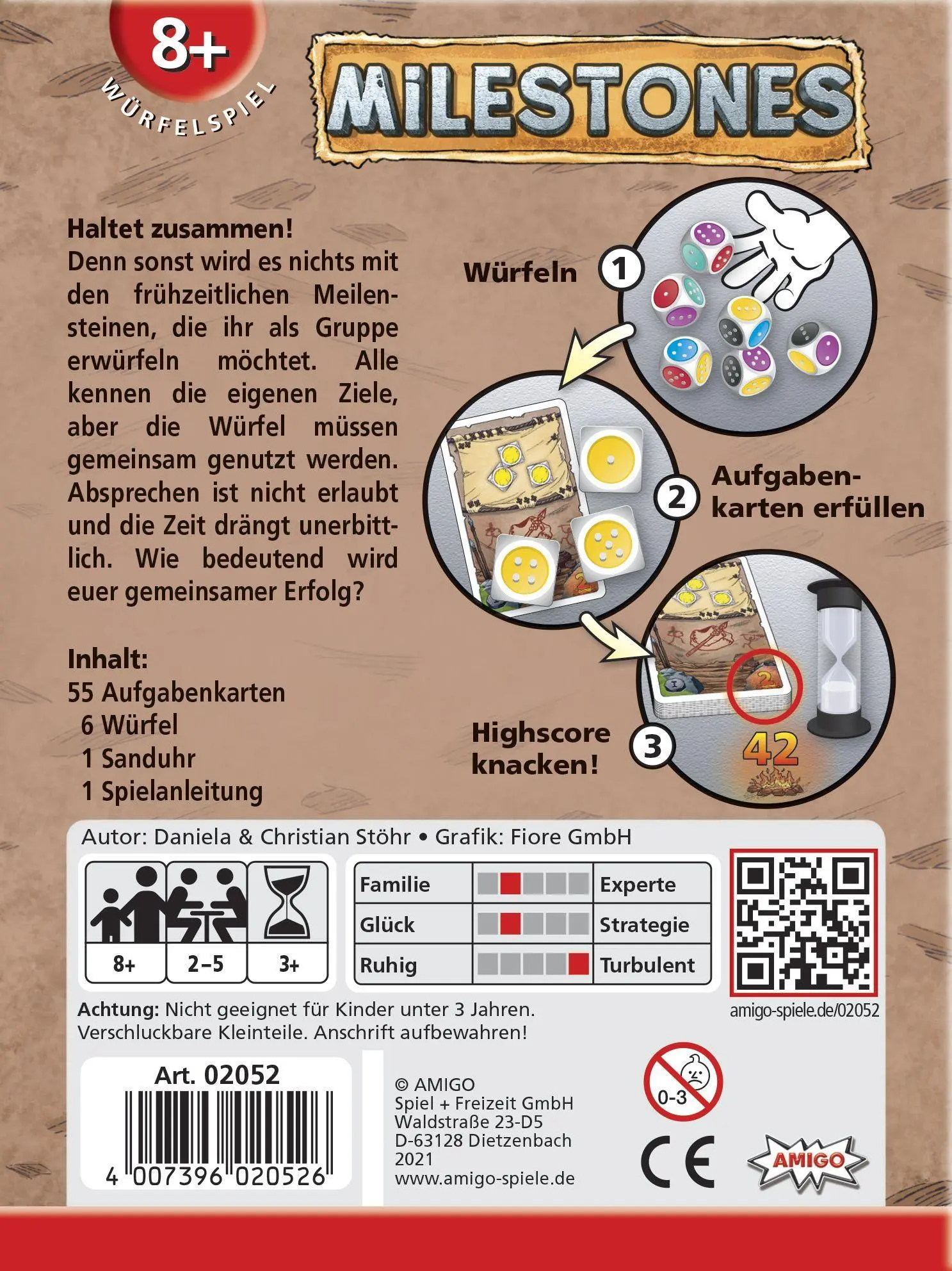 Bild: 4007396020526 | Milestones | Spiel | 02052 | Deutsch | 2021 | Amigo Spiel + Freizeit