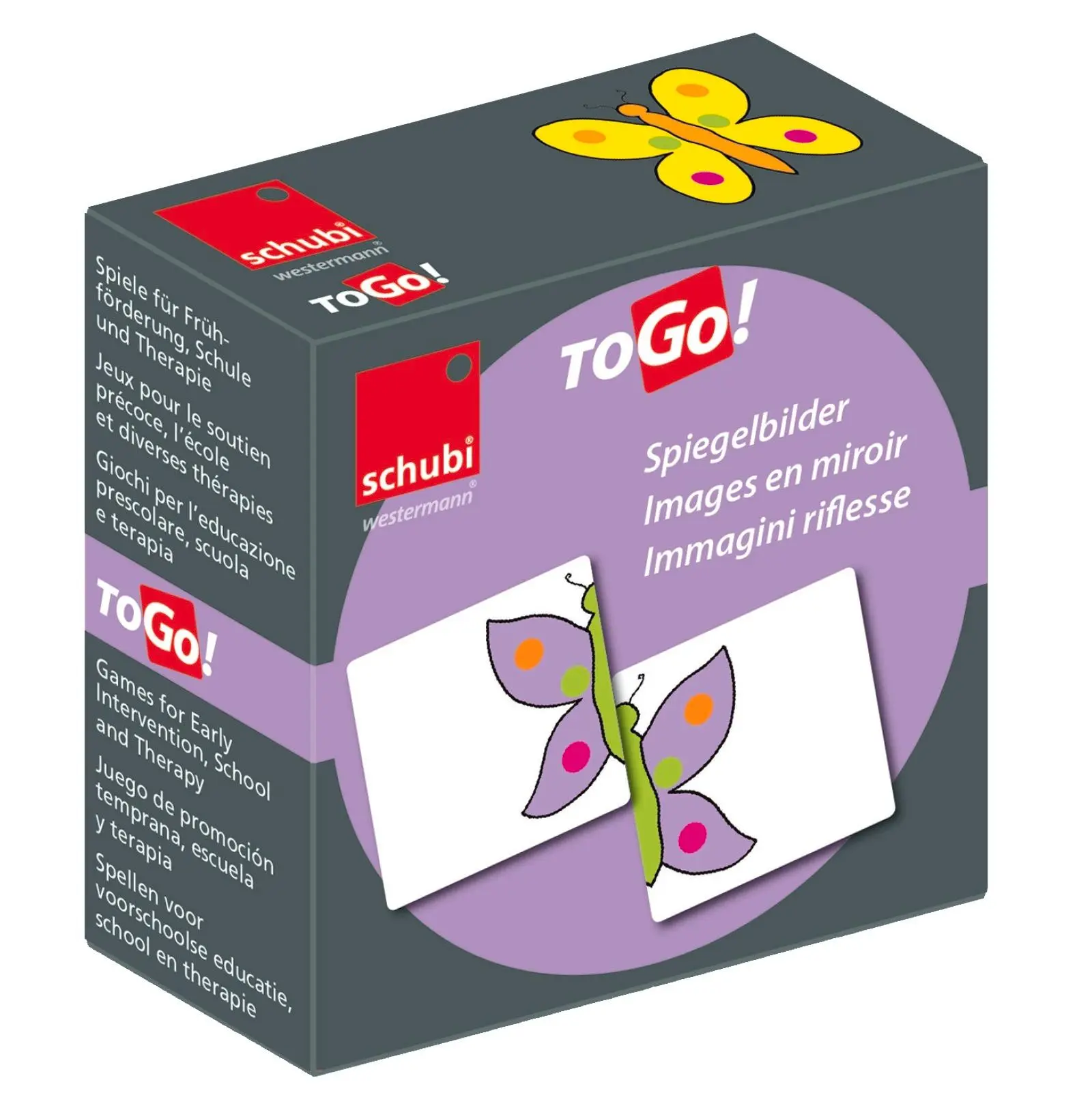 Cover: 9783072100526 | schubi ToGo 3 | Spiegelbilder | Box | Lehr- und Lernkarten | Deutsch