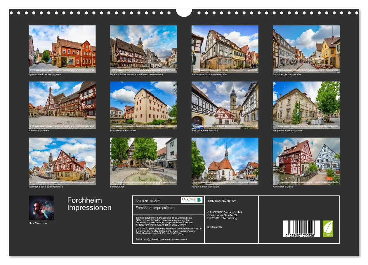Bild: 9783457790526 | Forchheim Impressionen (Wandkalender 2026 DIN A3 quer), CALVENDO...