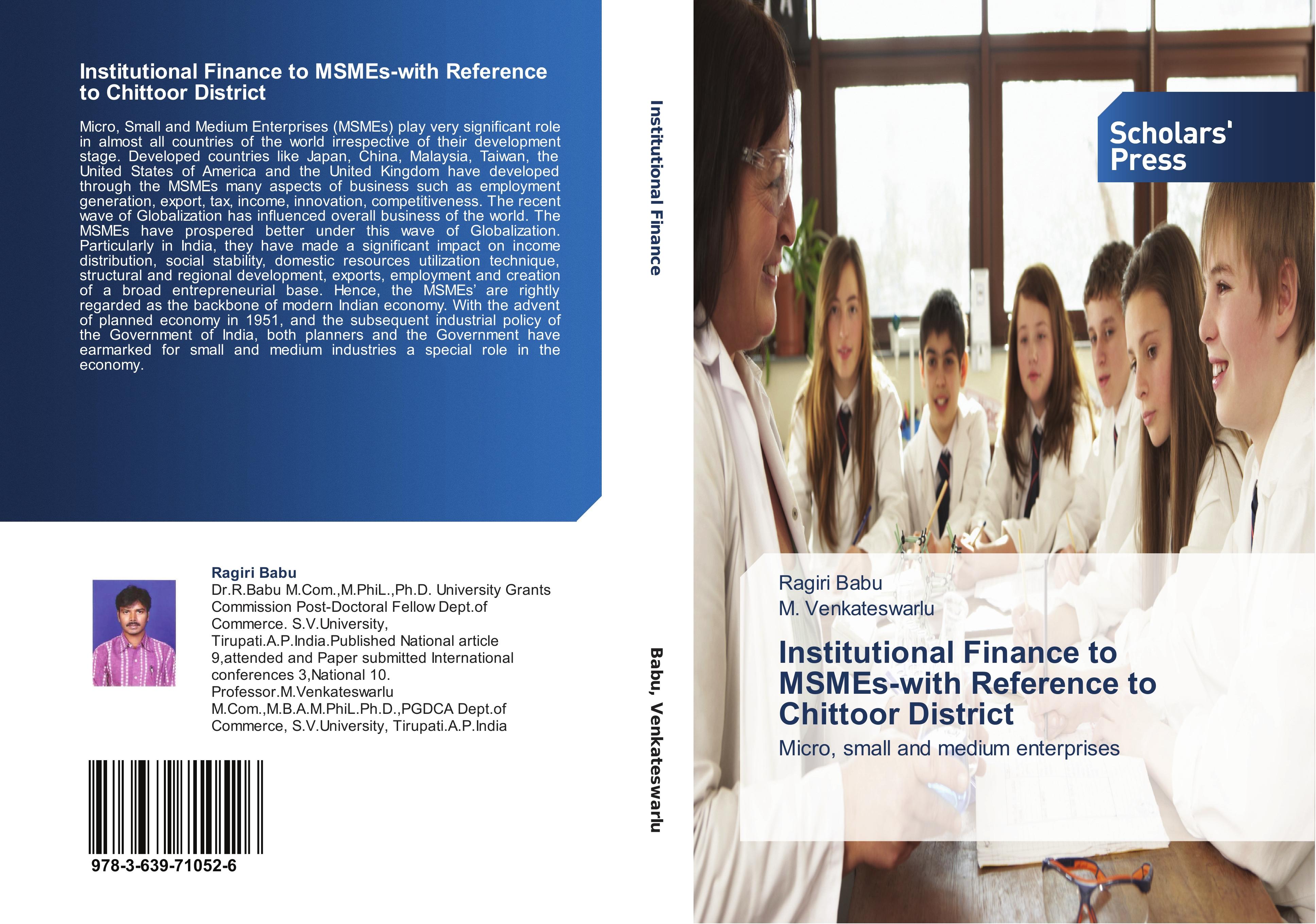 Institutional Finance to MSMEs-with Reference to Chittoor District | Micro, small and medium enterprises | Ragiri Babu (u. a.) | Taschenbuch | Paperback | Englisch | 2014 | Scholars' Press - Babu, Ragiri
