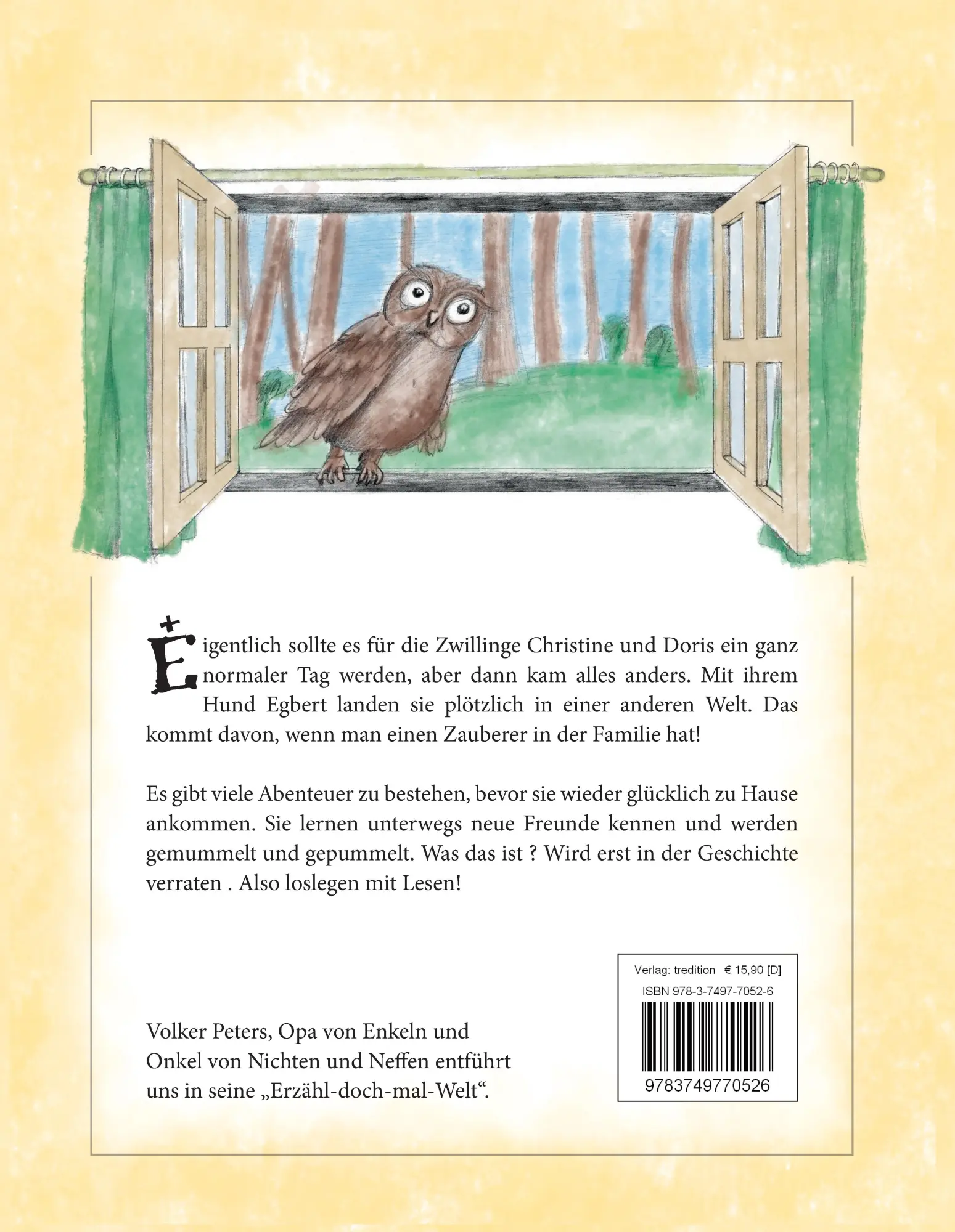 Rückseite: 9783749770526 | Opas Geschichte | Chrissi und Dorle in Lahidespi | Volker Peters