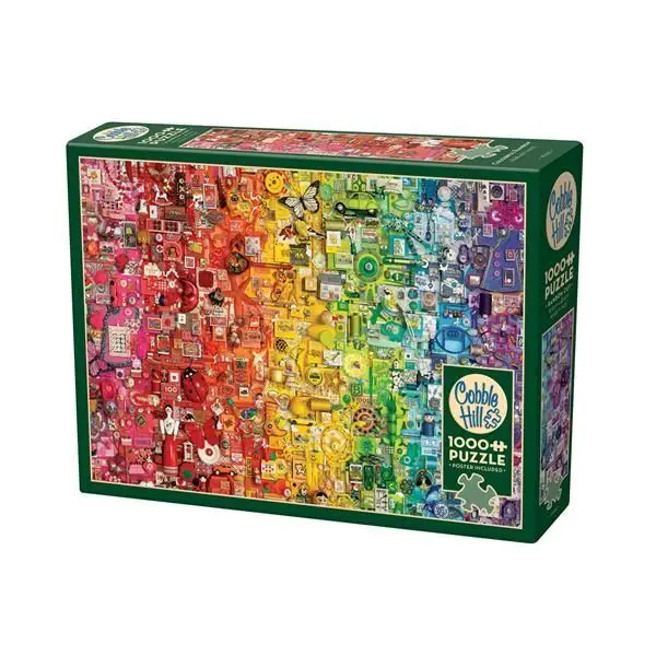 Cover: 625012400626 | Cobble Hill Farbiger Regenbogen 1000 Teile | Spiel | In Spielebox