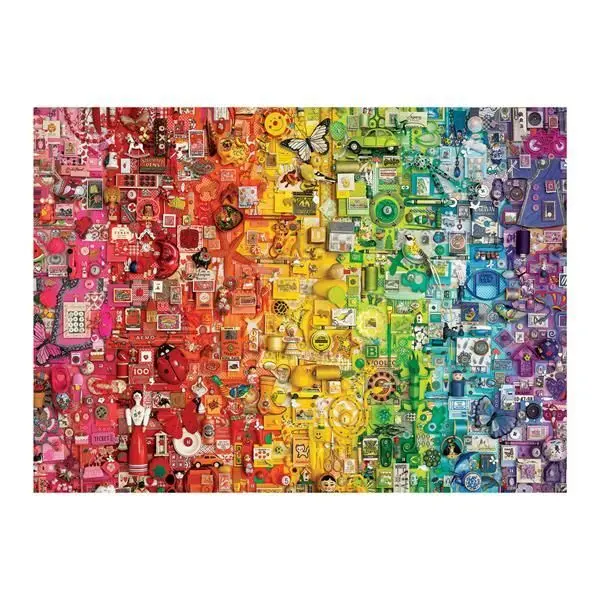 Bild: 625012400626 | Cobble Hill Farbiger Regenbogen 1000 Teile | Spiel | In Spielebox