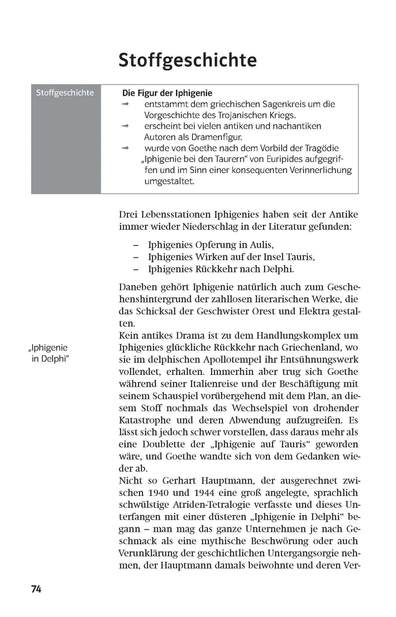 Bild: 9783129230626 | Lektürehilfen. Iphigenie auf Tauris | Sek. II | Goethe | Taschenbuch