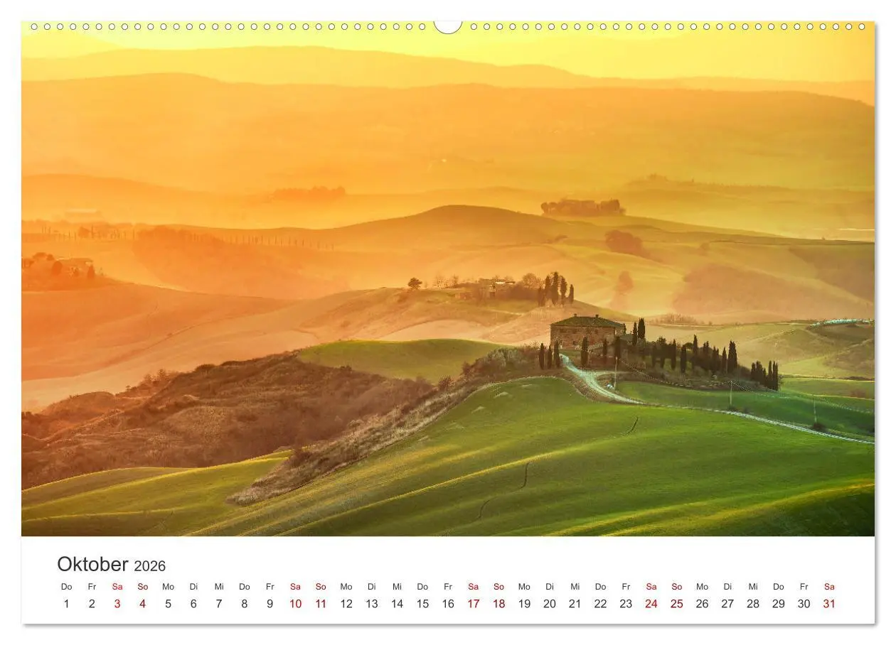 Bild: 9783457540626 | Traumziel Toskana (Wandkalender 2026 DIN A2 quer), CALVENDO...