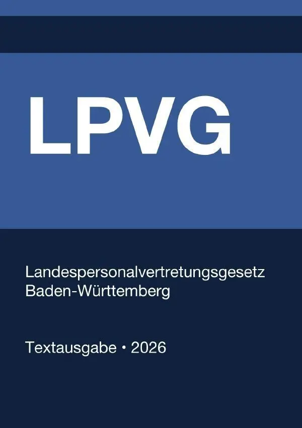 Cover: 9783565380626 | LPVG BW - Landespersonalvertretungsgesetz Baden-Württemberg 2026