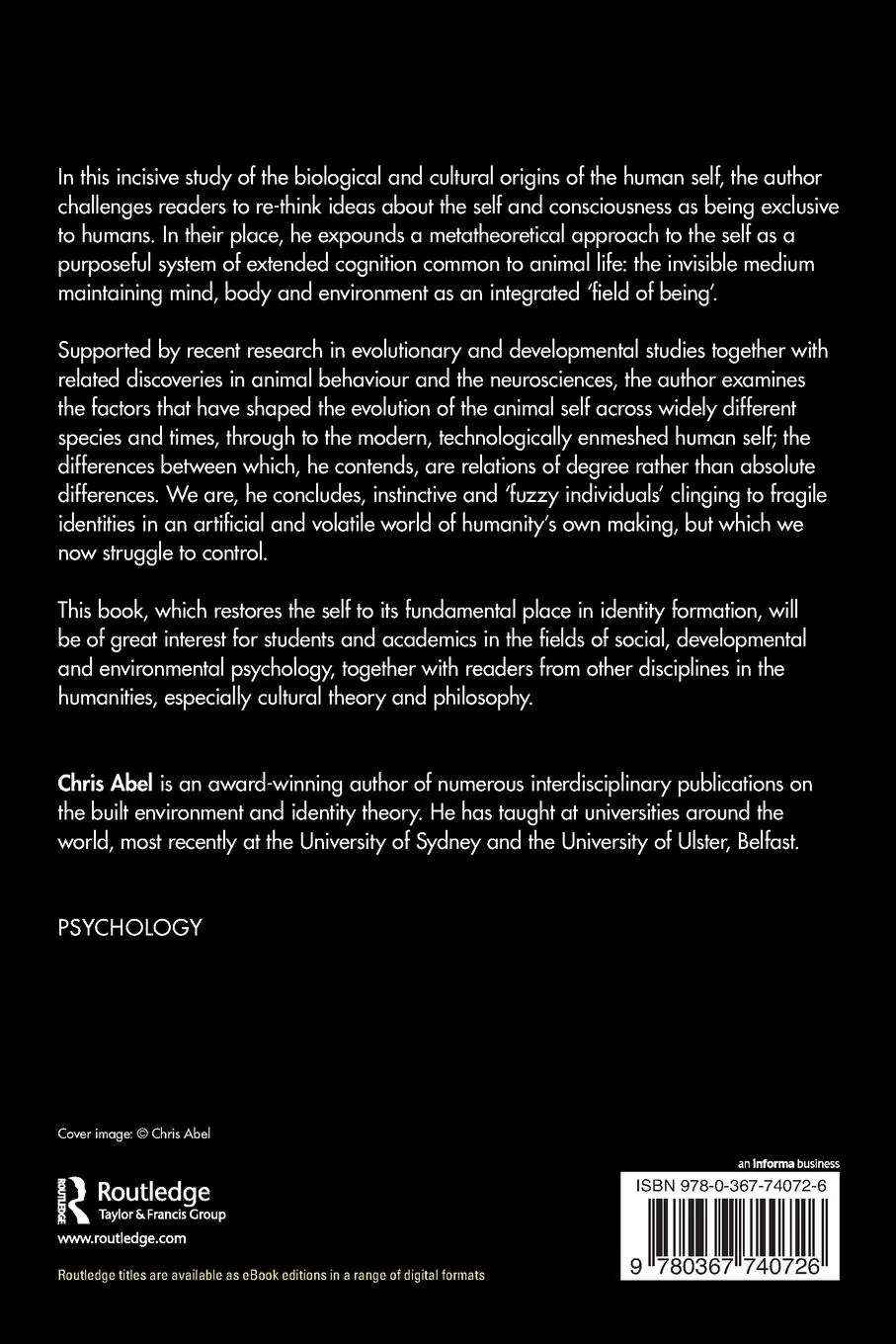 Rückseite: 9780367740726 | The Self-Field | Mind, Body and Environment | Chris Abel | Taschenbuch