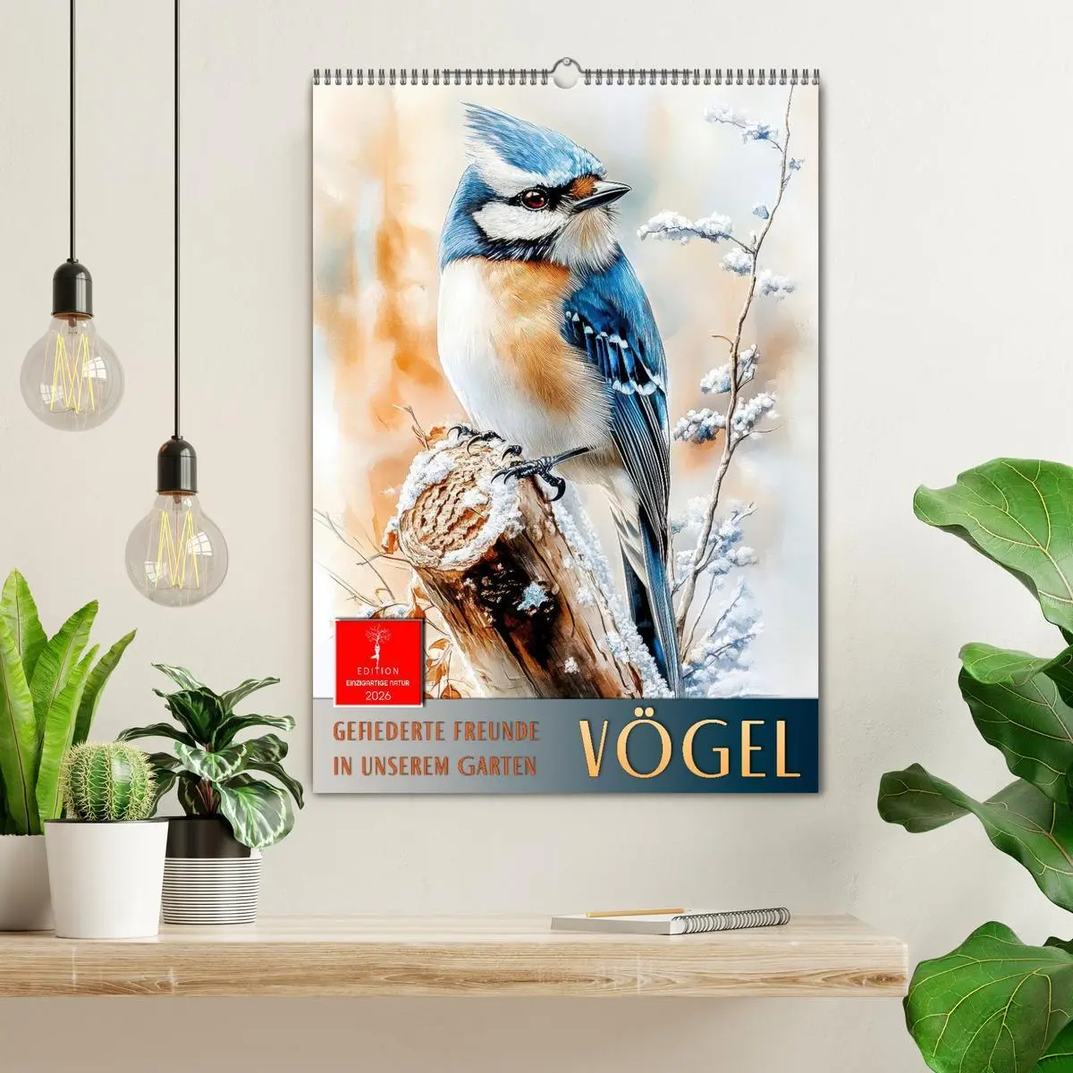 Bild: 9783457910726 | Vögel - gefiederte Freunde in unserem Garten (Wandkalender 2026 DIN...