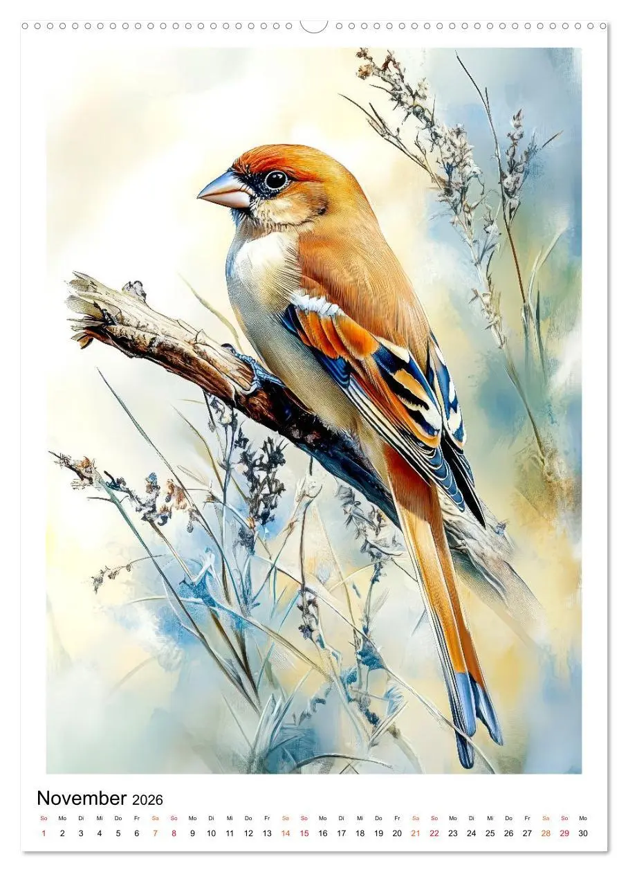 Bild: 9783457910726 | Vögel - gefiederte Freunde in unserem Garten (Wandkalender 2026 DIN...