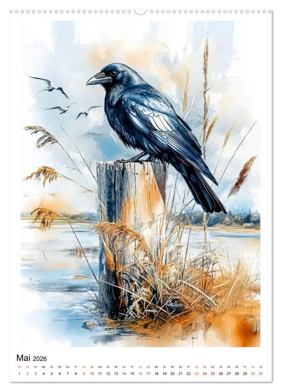 Bild: 9783457910726 | Vögel - gefiederte Freunde in unserem Garten (Wandkalender 2026 DIN...