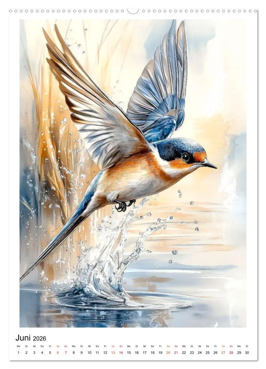 Bild: 9783457910726 | Vögel - gefiederte Freunde in unserem Garten (Wandkalender 2026 DIN...