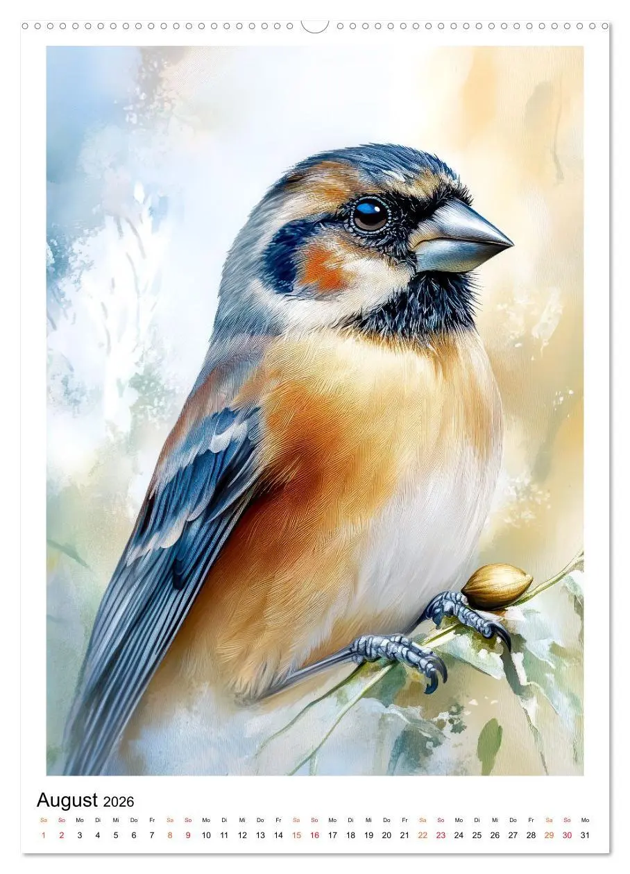 Bild: 9783457910726 | Vögel - gefiederte Freunde in unserem Garten (Wandkalender 2026 DIN...