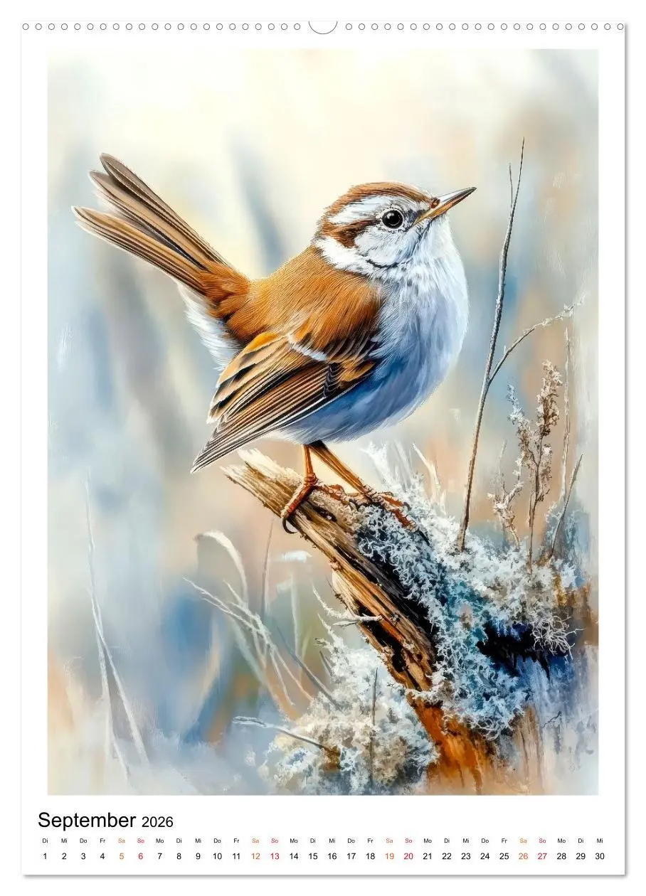 Bild: 9783457910726 | Vögel - gefiederte Freunde in unserem Garten (Wandkalender 2026 DIN...