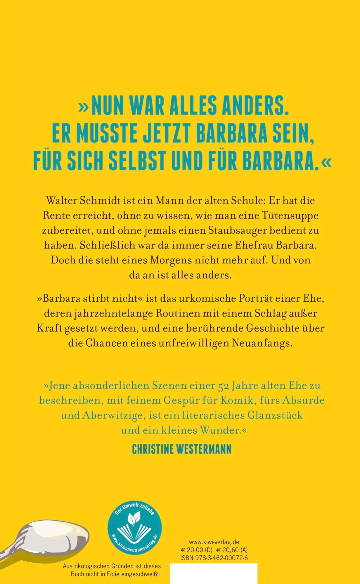 Rückseite: 9783462000726 | Barbara stirbt nicht | Roman | Alina Bronsky | Buch | 256 S. | Deutsch