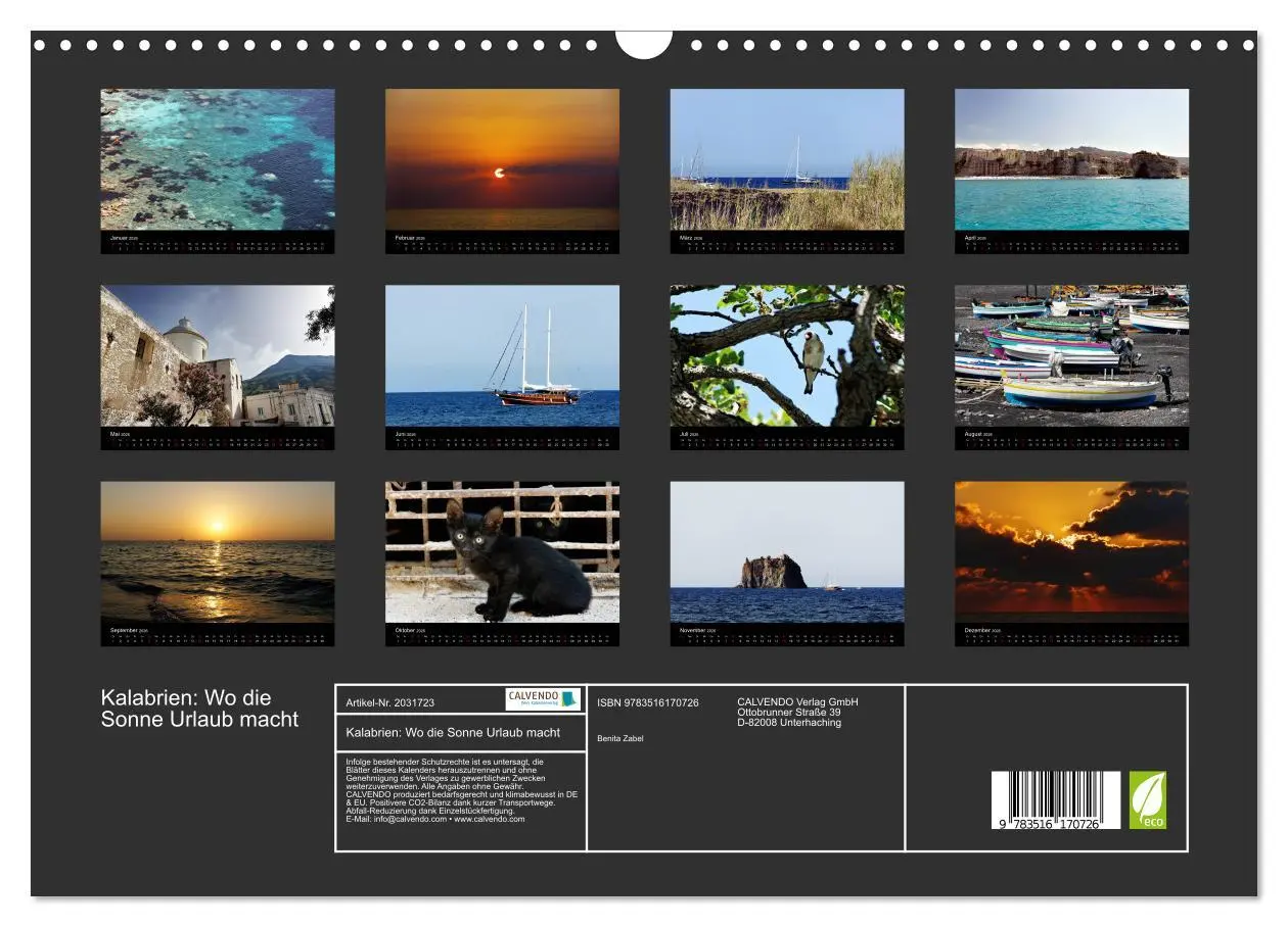 Bild: 9783516170726 | Kalabrien: Wo die Sonne Urlaub macht (Wandkalender 2026 DIN A3...