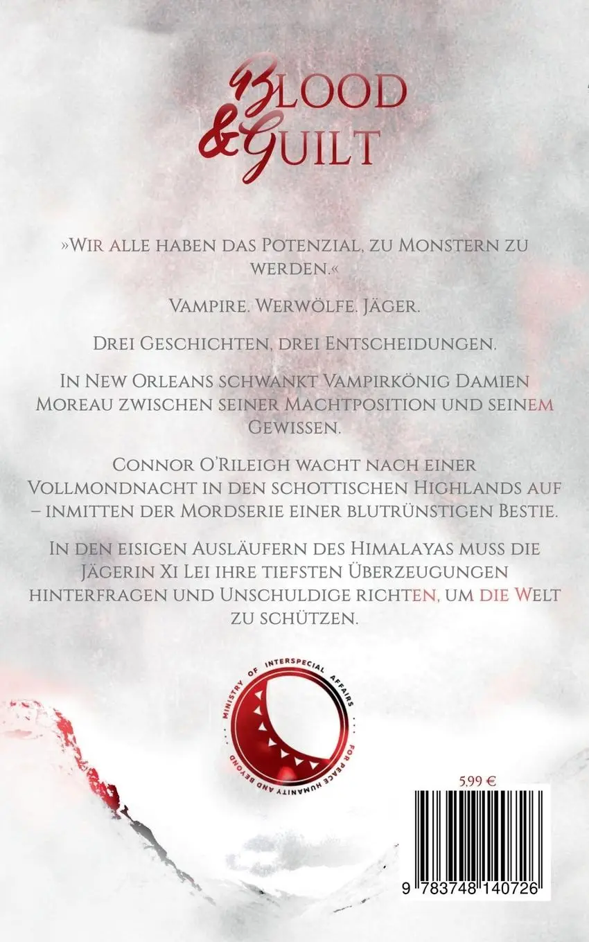 Rückseite: 9783748140726 | Blood and Guilt | Geschichten aus Dumornay | Sophie Grossalber | Buch